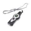 1pc 7 In 1 Safety Whistle; Magnifier; Flashlight & Compass For Emergency Survival Hiking