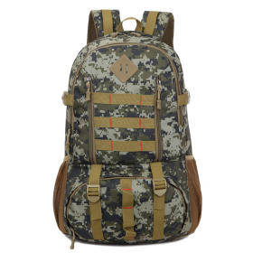 Camouflage Travel Backpack Outdoor Camping Mountaineering Bag (Color: Jungle Camouflage, Type: Mountaineering Bag)