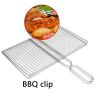 1pc Stainless Steel Vegetable BBQ Grilling Basket; Easy To Clean Grill Basket; Grill Accessories; Portable Folding Fish Grilling Basket With Removable